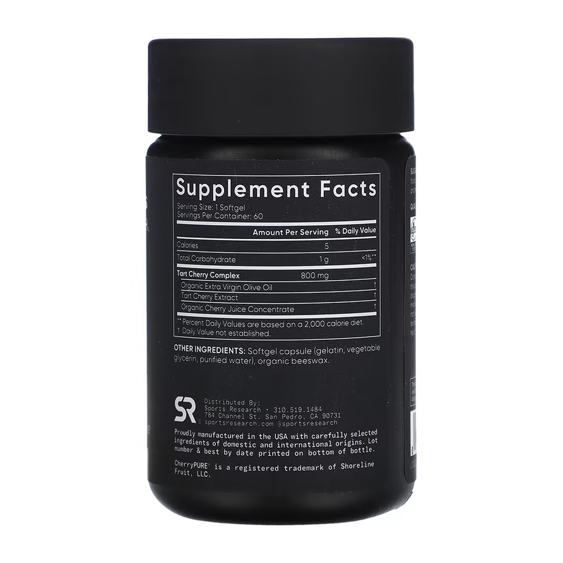 Tart Cherry 800mg - 60 softgels фото2
