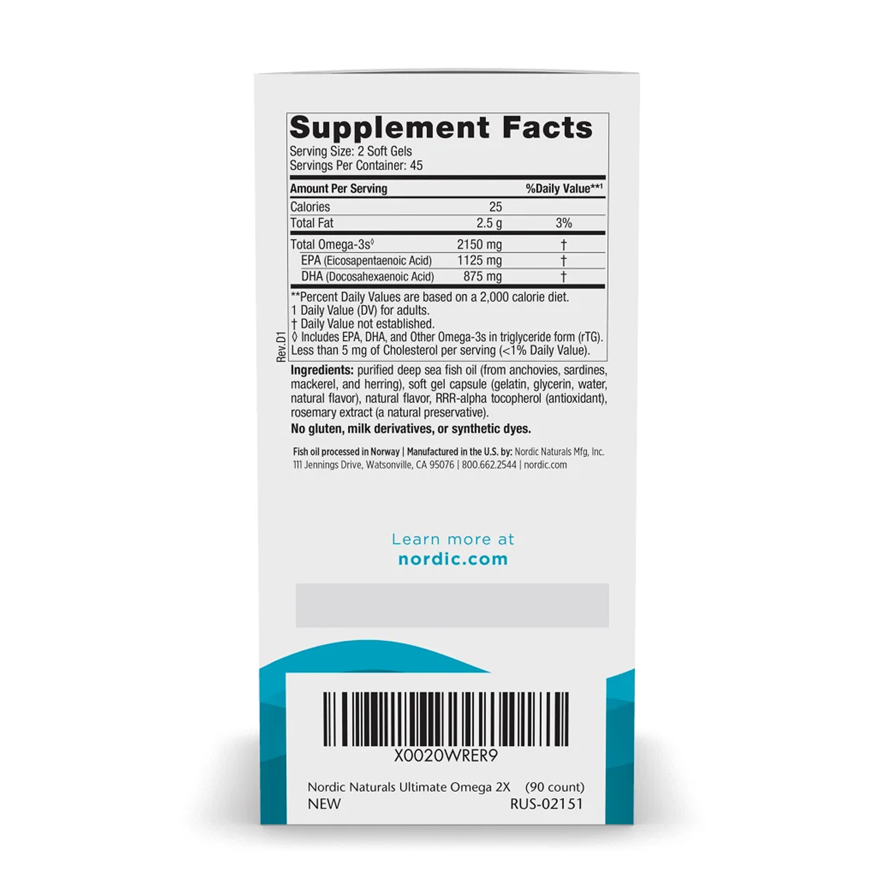 Ultimate Omega 2X - 90 softgels фото3
