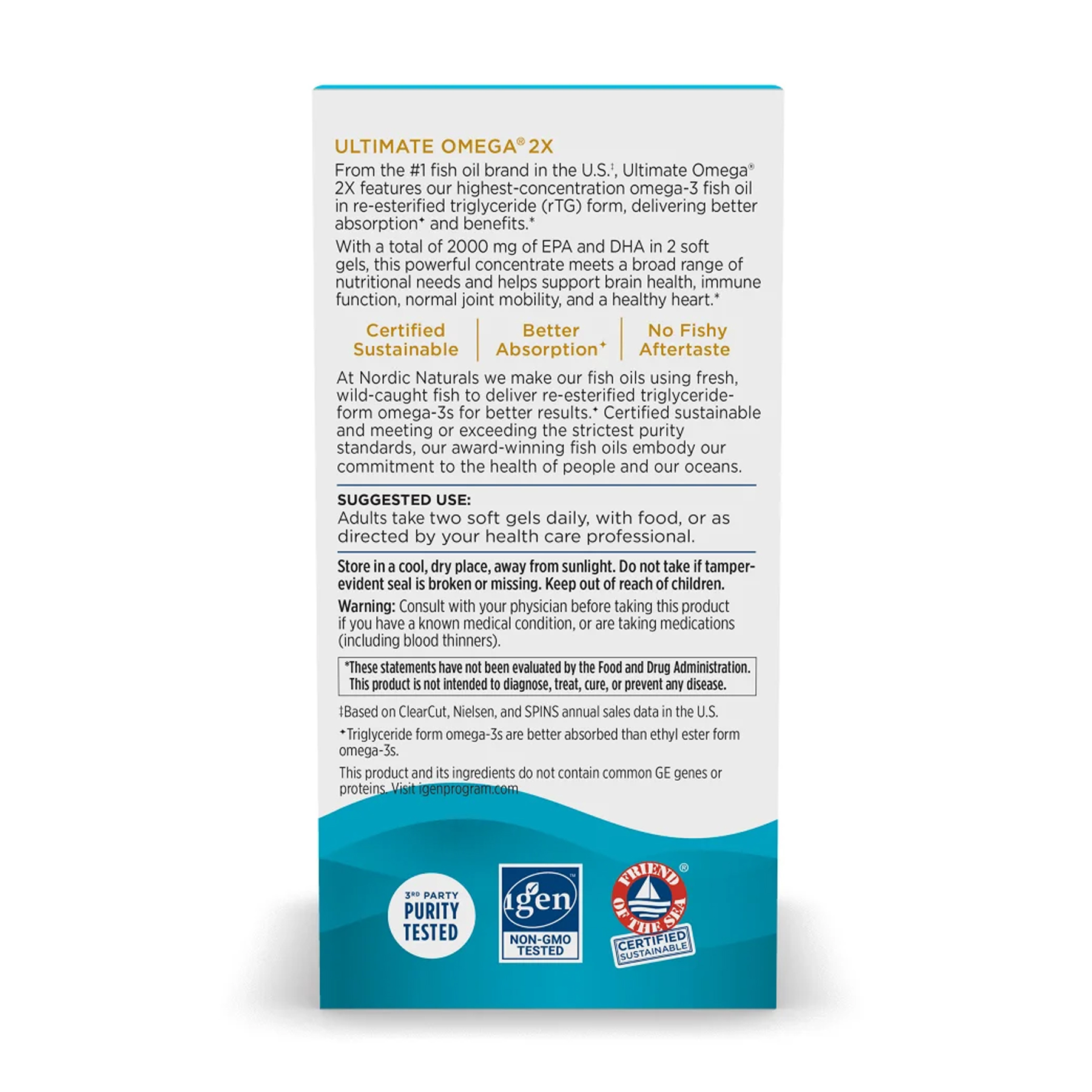 Ultimate Omega 2X - 90 softgels фото4