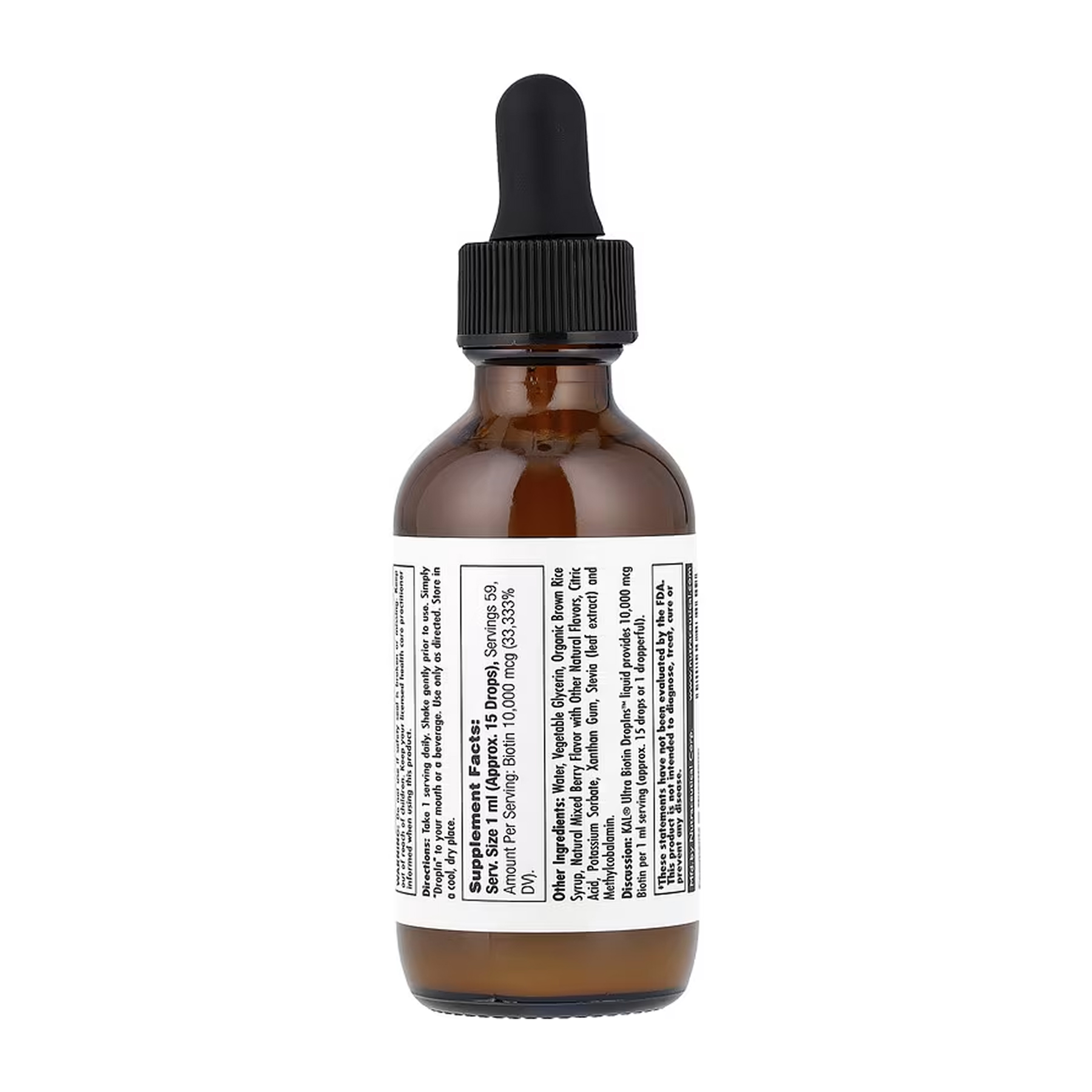 Ultra Biotin 10000mcg - 59 ml Mixed Berry фото2
