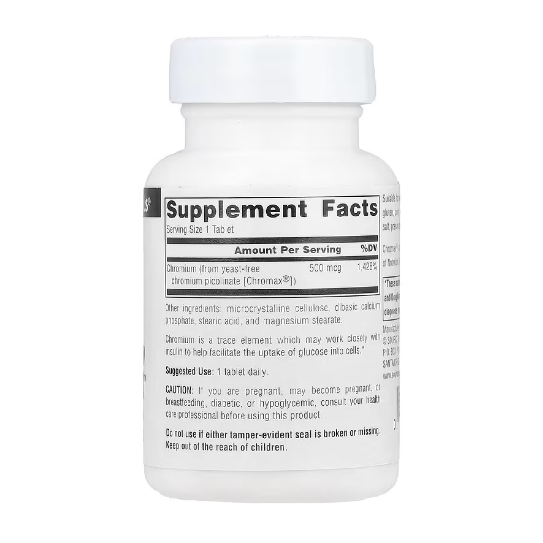 Ultra Chromium Picolinate 500™ 500 mcg - 60 tabs фото2