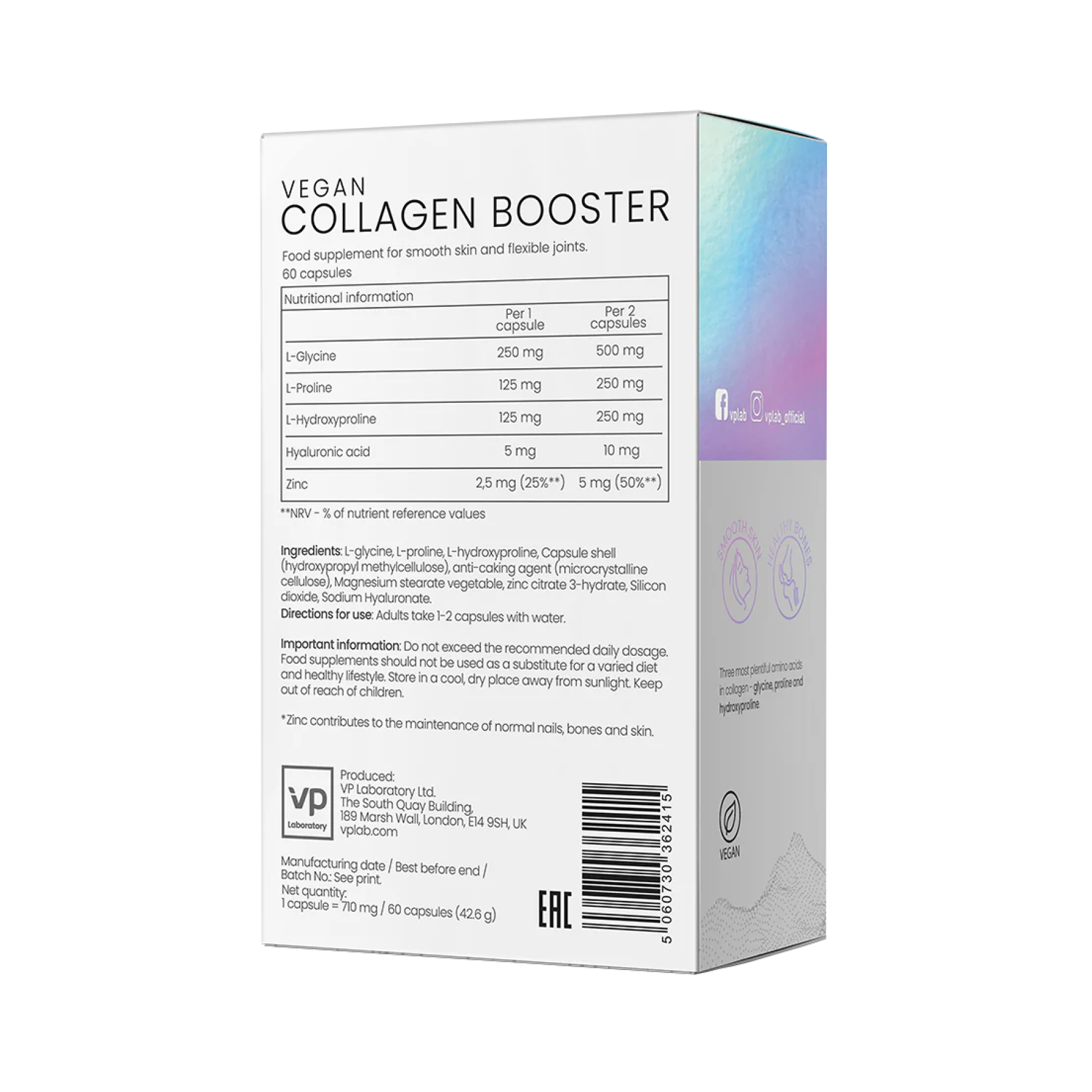 Vegan Collagen Booster - 60 caps фото2