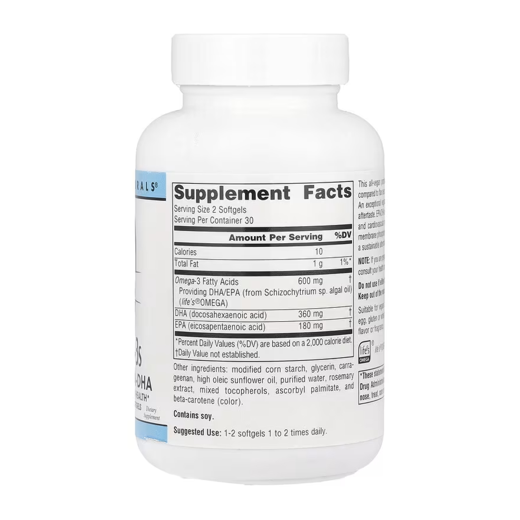 Vegan Omega-3s EPA-DHA 300mg - 60 softgels фото2