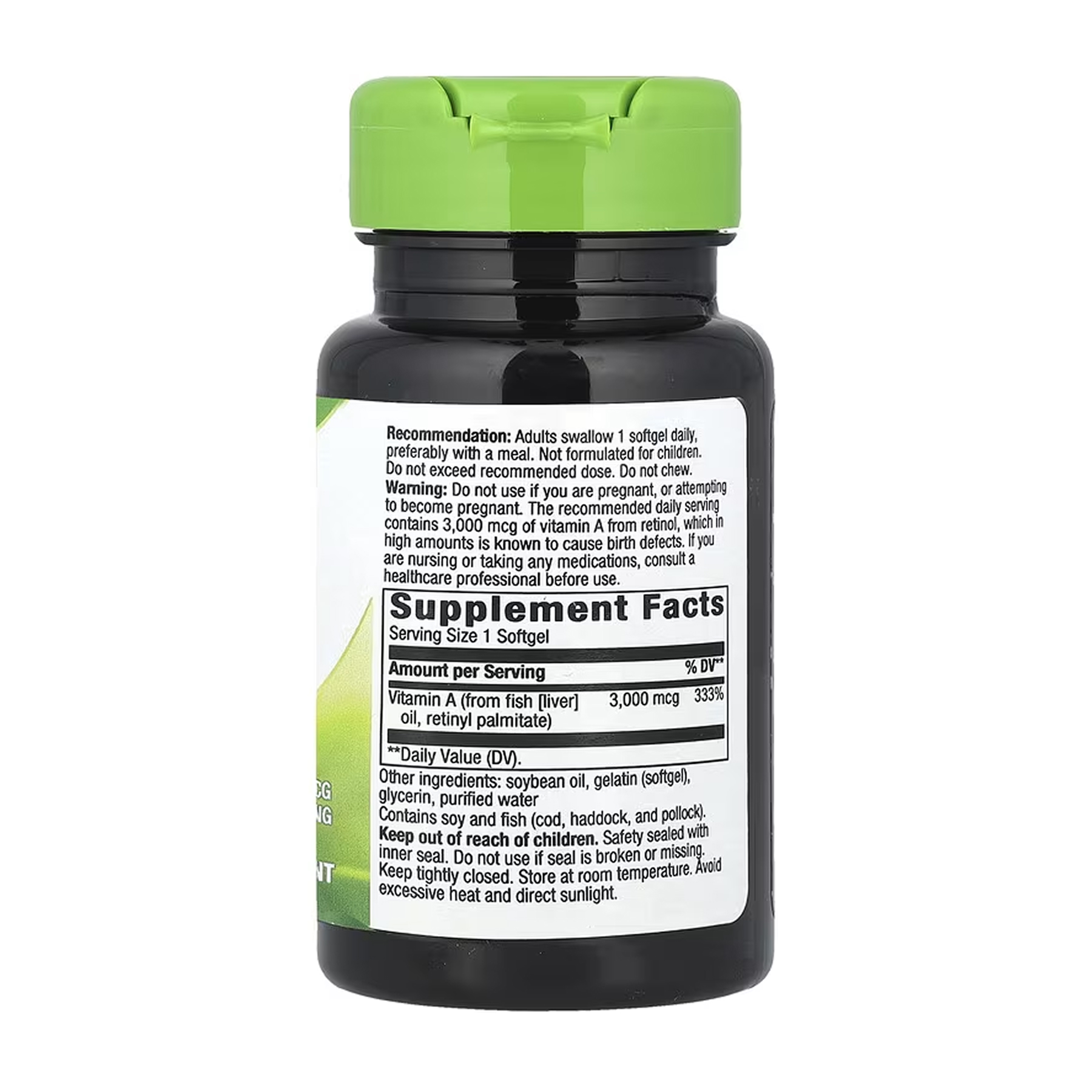 Vitamin A - 100 softgels фото2