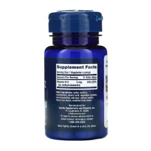 Vitamin B12 Methylcobalamin 5 mg - 60 vcaps фото2