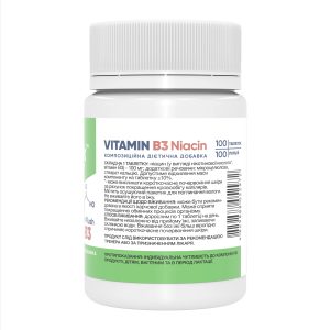 Vitamin B3 Niacin - 100 caps фото2