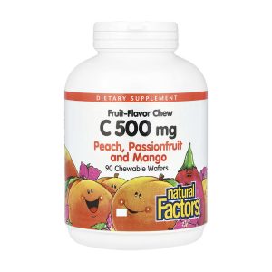 Vitamin C 500 mg - 90 Chewable Wafers Peach Passion Fruit and Mango фото1