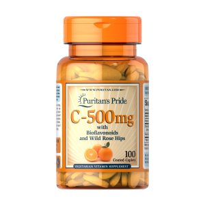 Vitamin C-500 mg with Rose Hips Time Release - 100 caps фото1