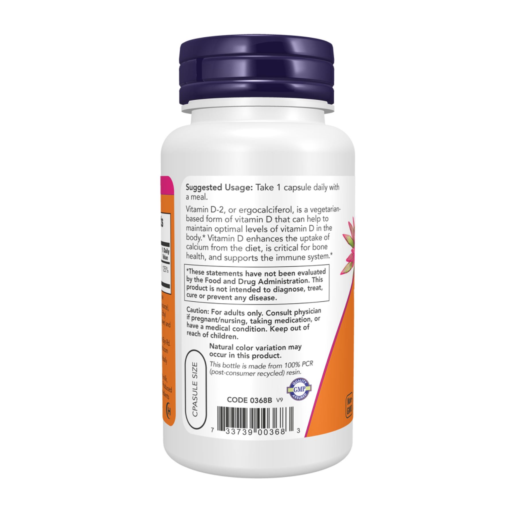 VIT D-3 1000 IU Dry - 120 vcaps фото3