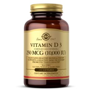 Vitamin D3 250mcg (10 000IU) - 120 softgels фото1