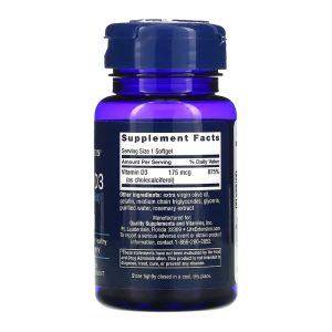 Vitamin D3 175 mcg (7000 IU) - 60 softgels фото2
