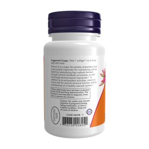 Vitamin E-200 D-Alpha Tocopheryl - 100 softgels фото3
