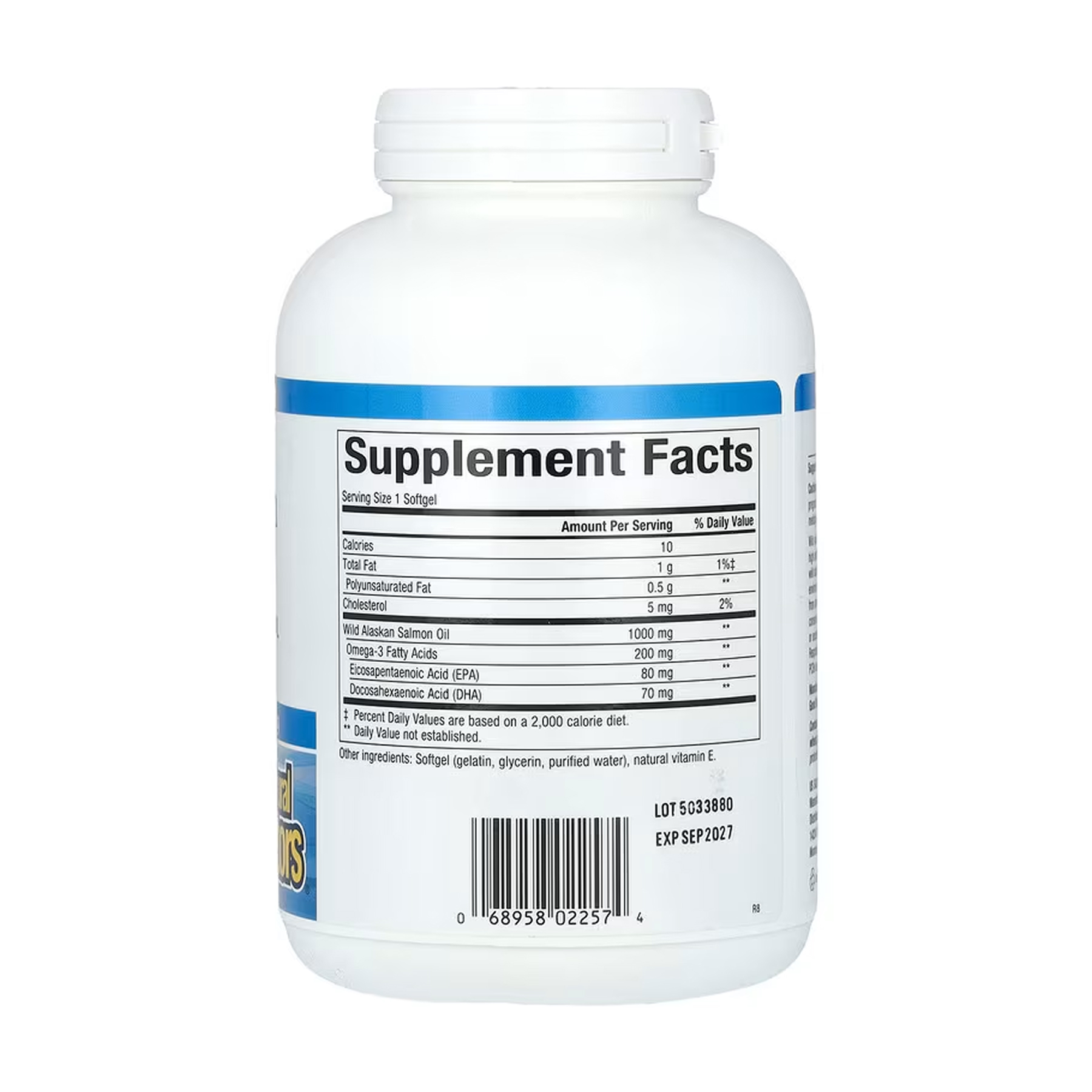 Wild Alaskan Salmon Oil 1000mg - 180 softgels фото2