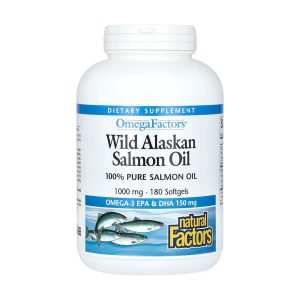 Wild Alaskan Salmon Oil 1000mg - 180 softgels фото1