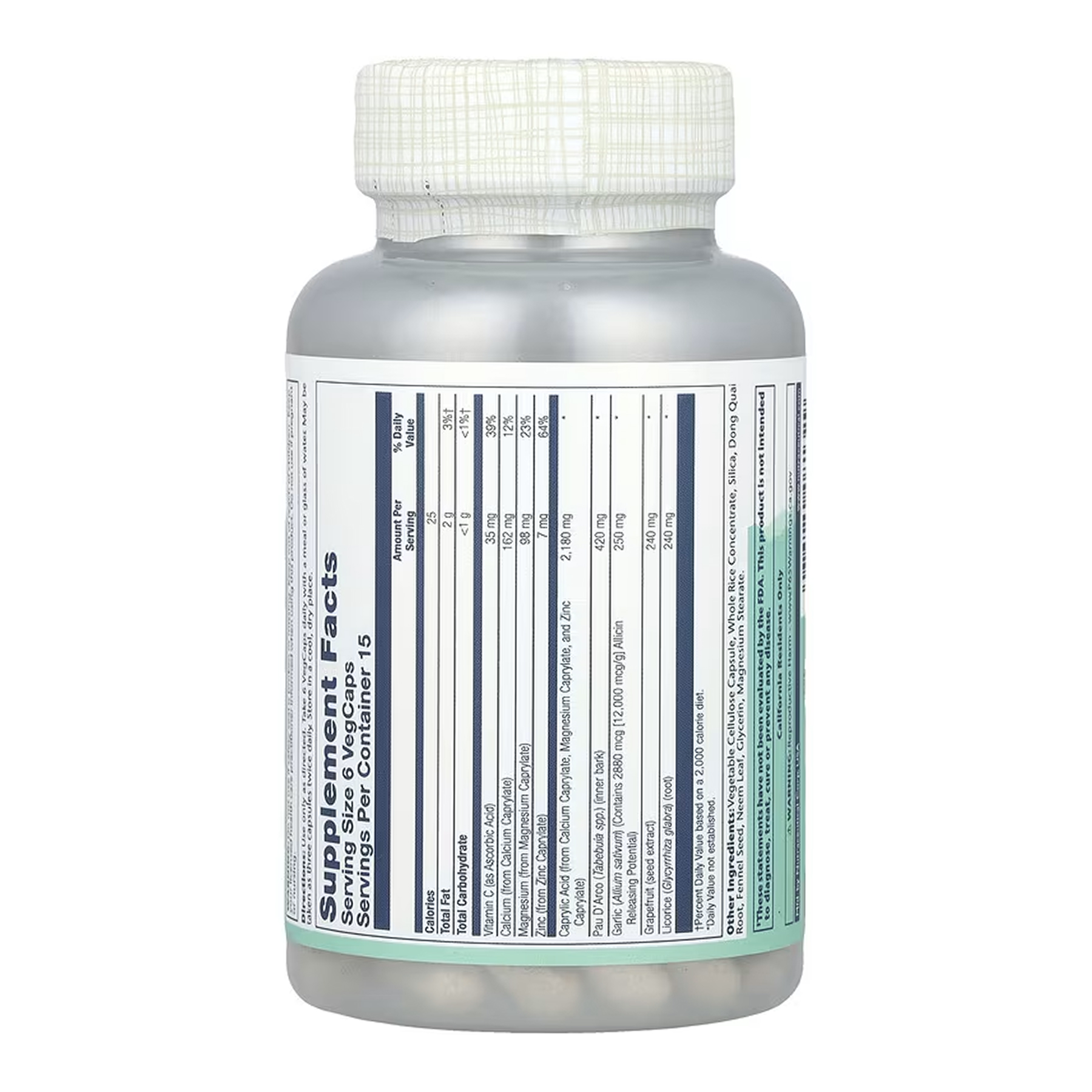 Yeast Cleanse - 90 vcaps фото2