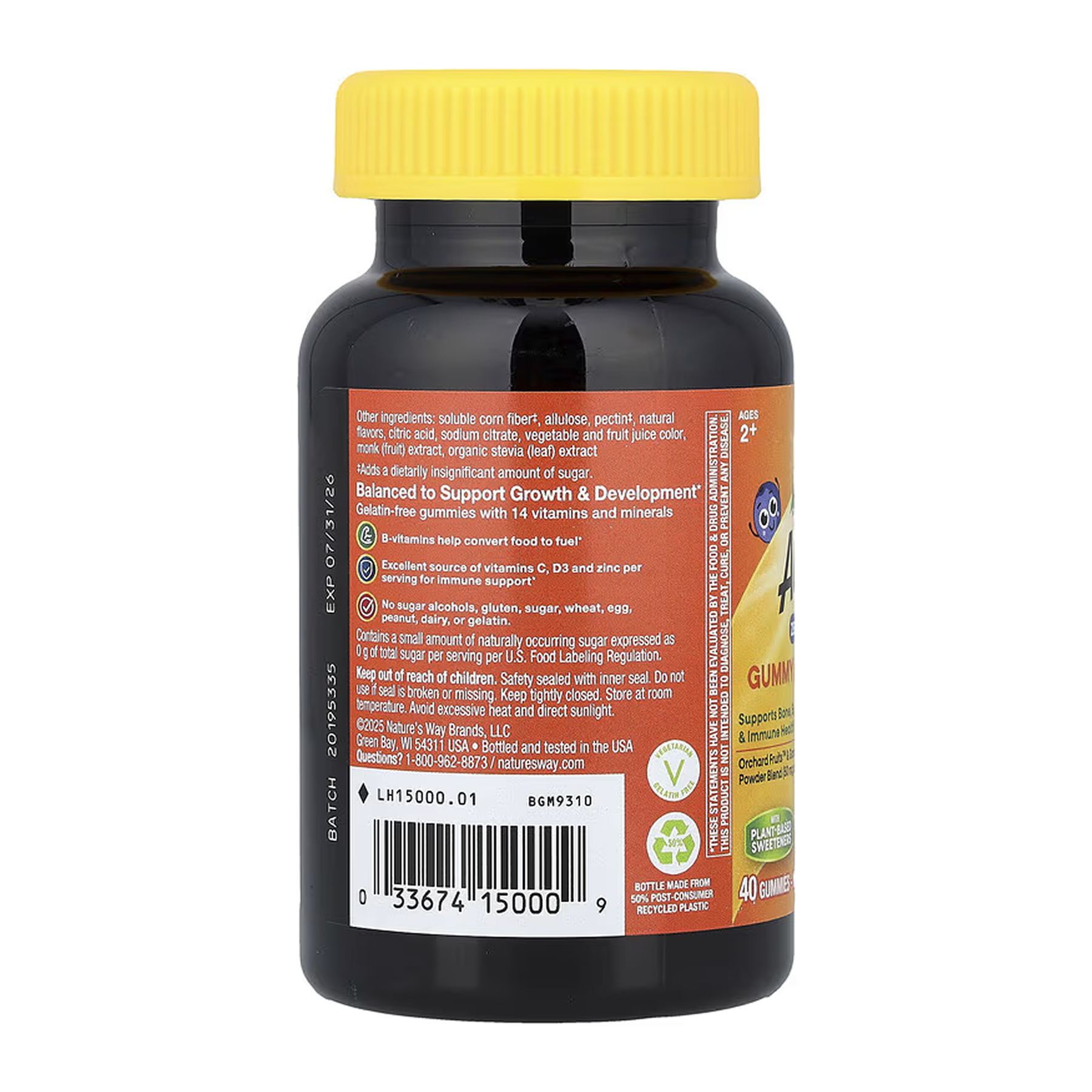 Alive! Children's Gummy Multivitamin Zero Sugar - 40 gummies фото3