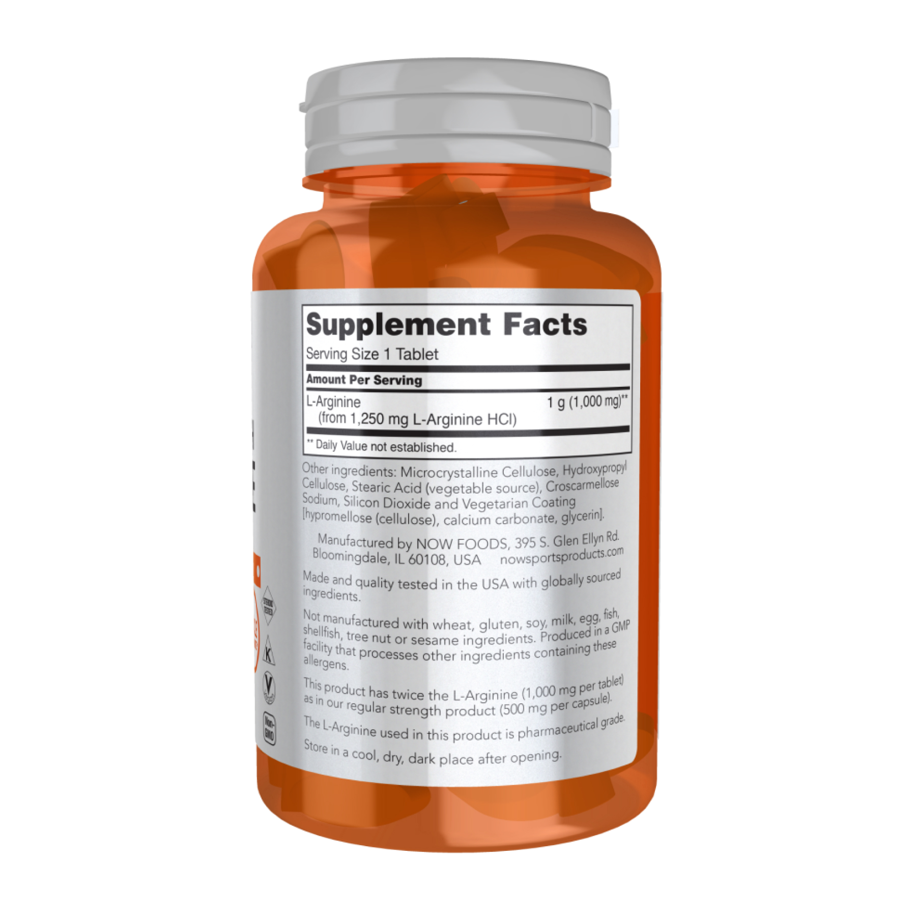 Arginine 1000mg - 180 tabs фото2