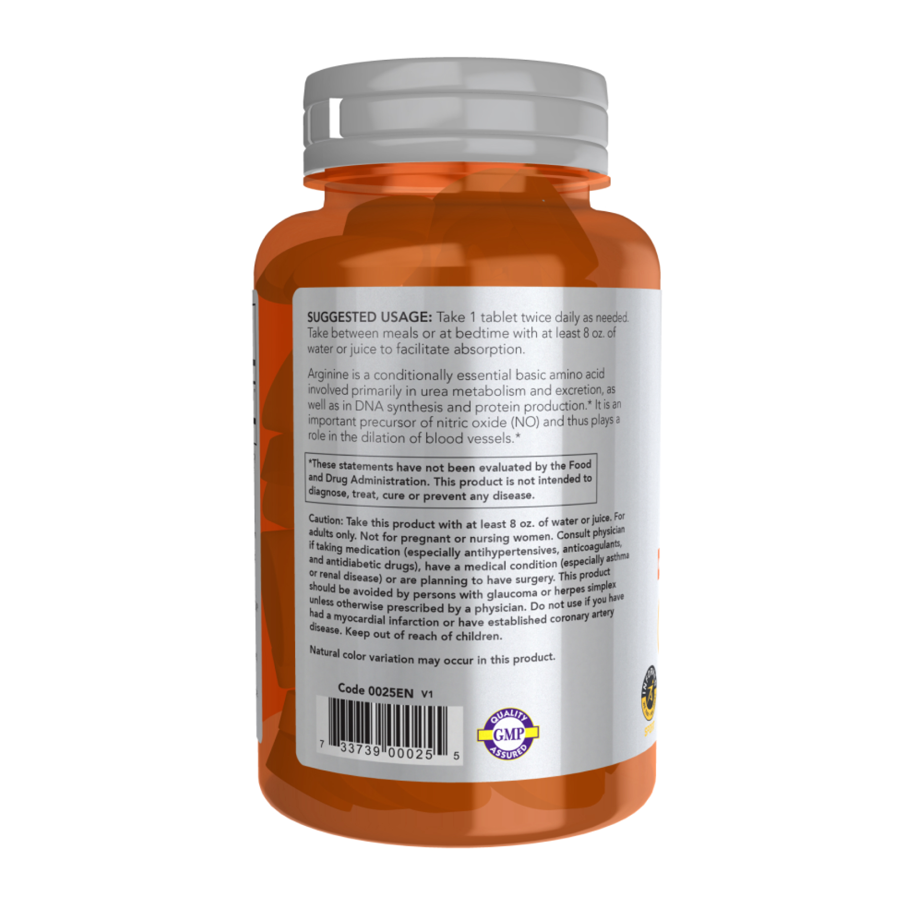 Arginine 1000mg - 180 tabs фото3