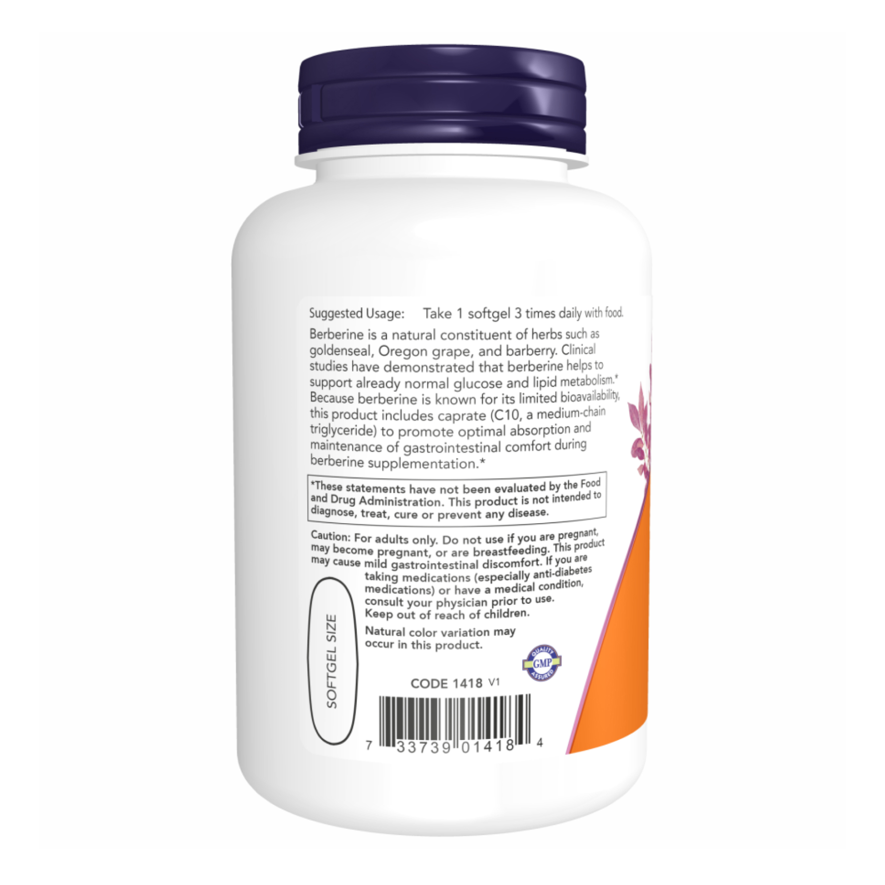 Berberine Glucose Support - 90 sgels фото3