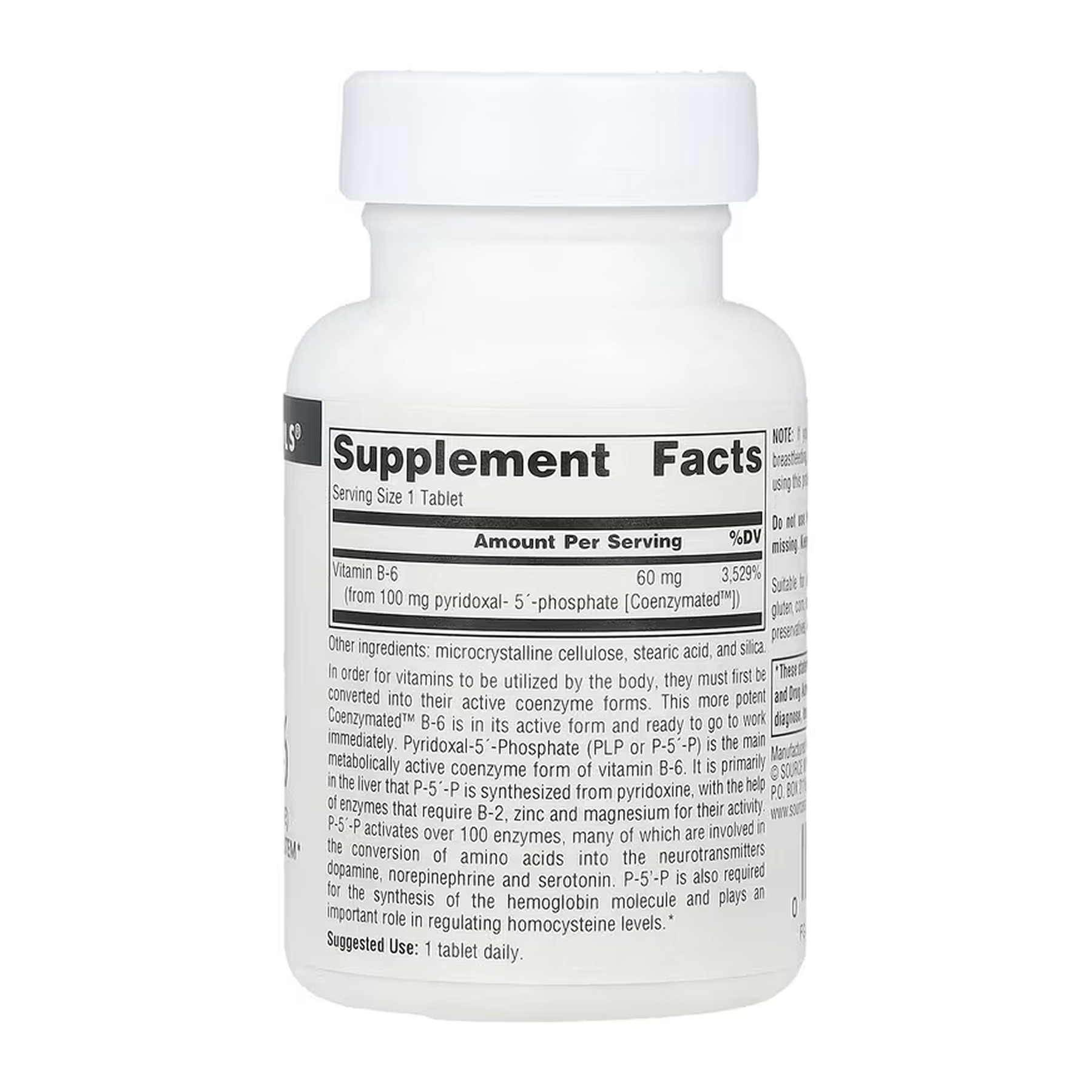 Coenzymated™ Vitamin B-6 100 mg - 60 tabs фото2