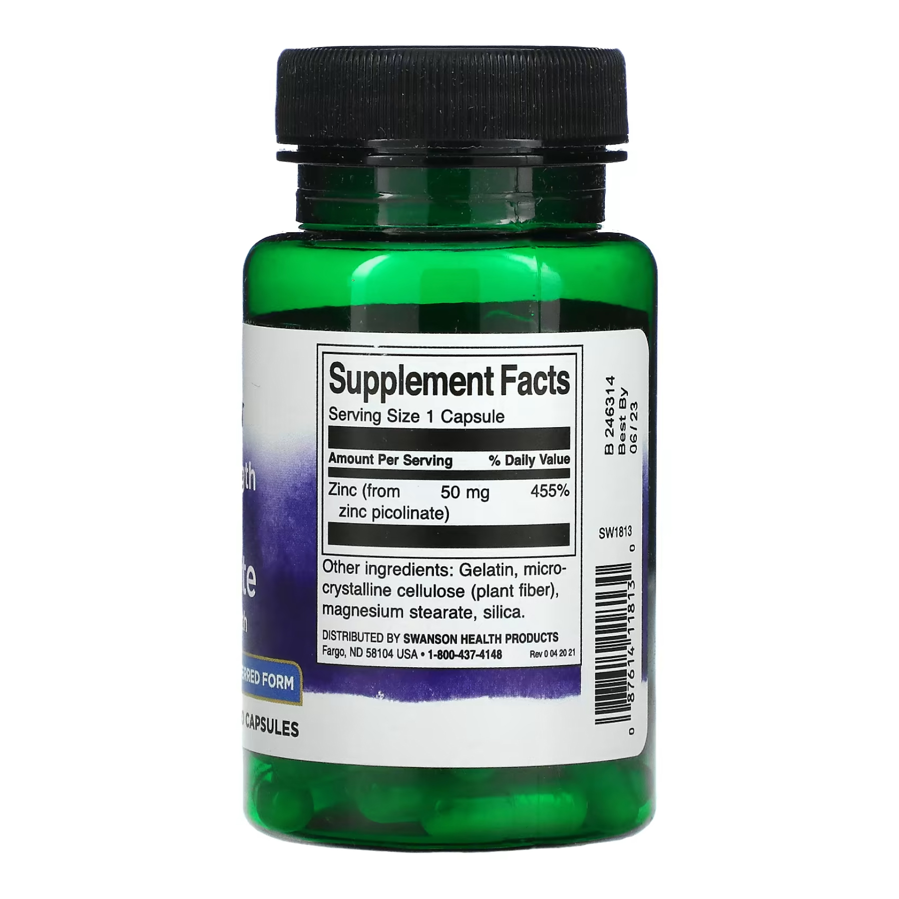 Extra Strength Zinc Picolinate Body Preferred Form 50mg - 60 caps фото2