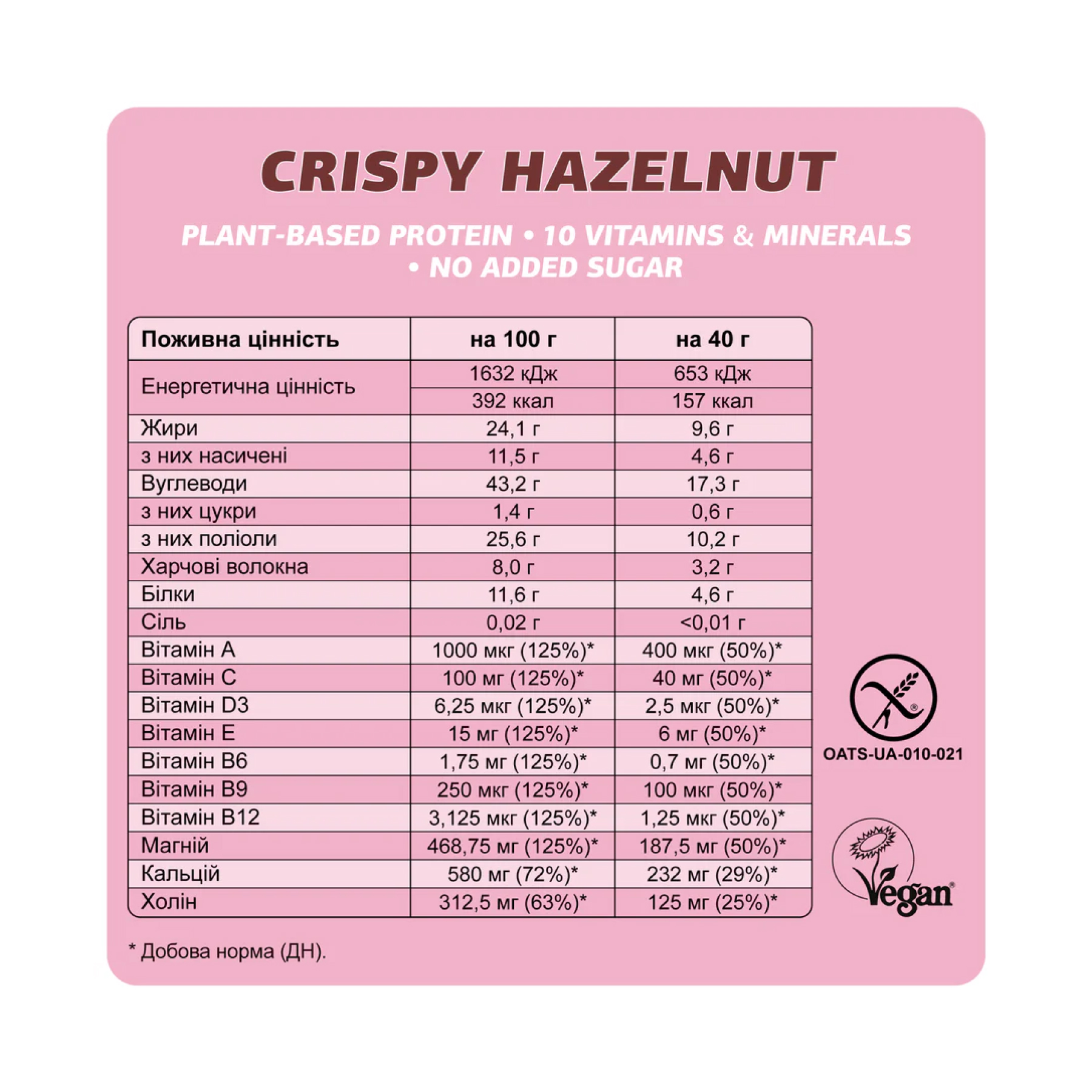 Fizi Mood Booster - 12x40g Crispy Hazelnut фото3