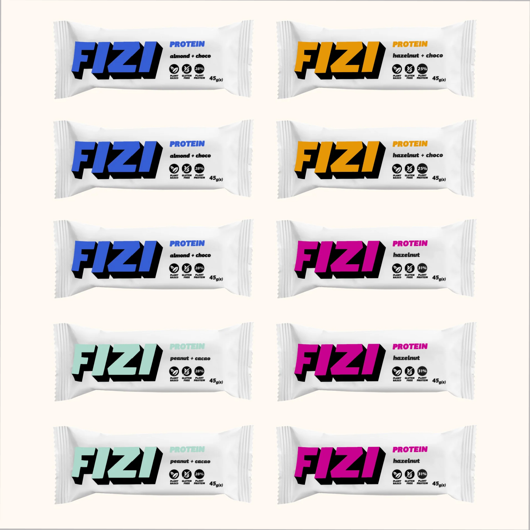 FIZI Protein Box - 10x45g фото2