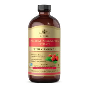 Liquid Calcium Magnesium Citrate with Vitamin D3 - 16 oz Natural Strawberry фото1