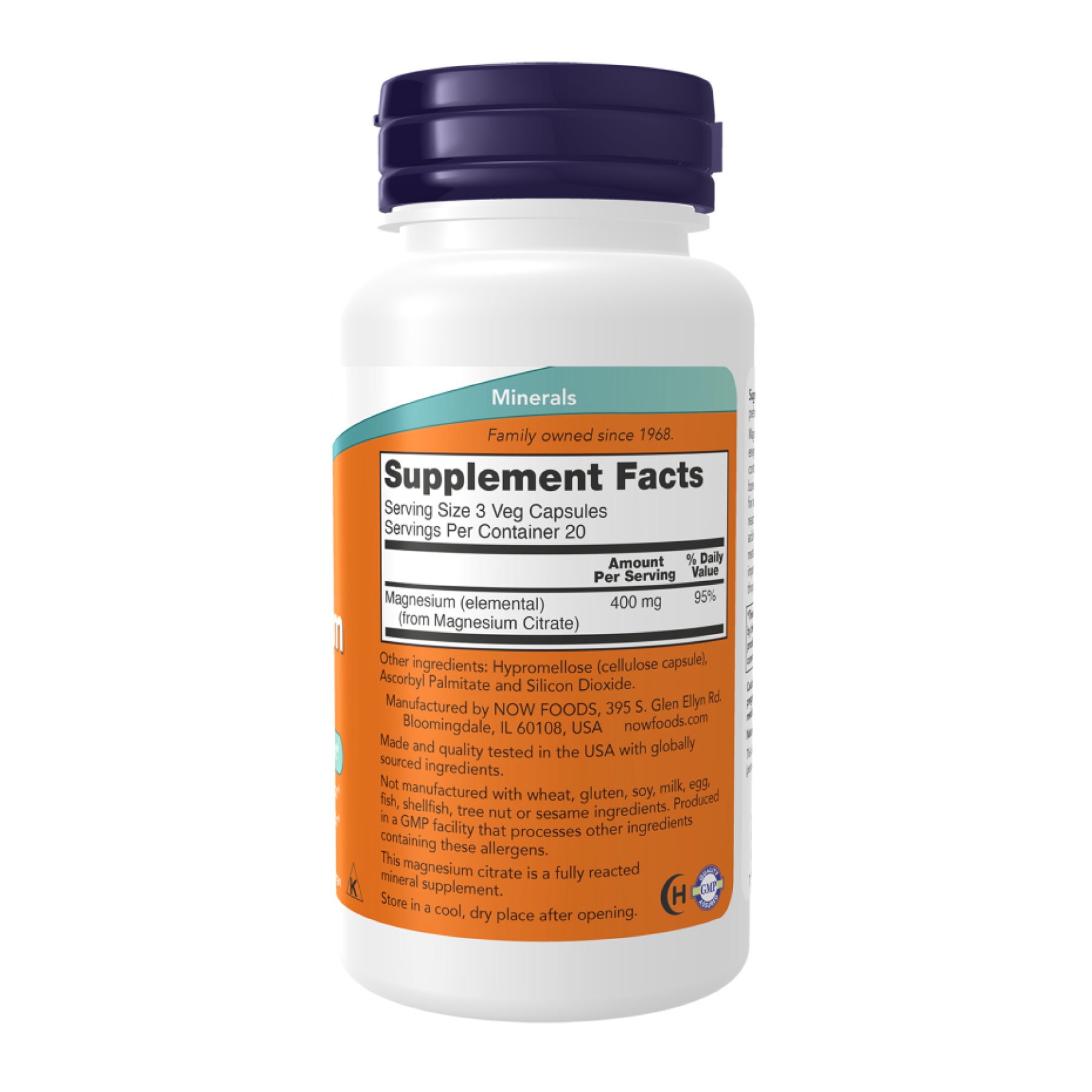 Magnesium Citrate - 60 vcaps фото2