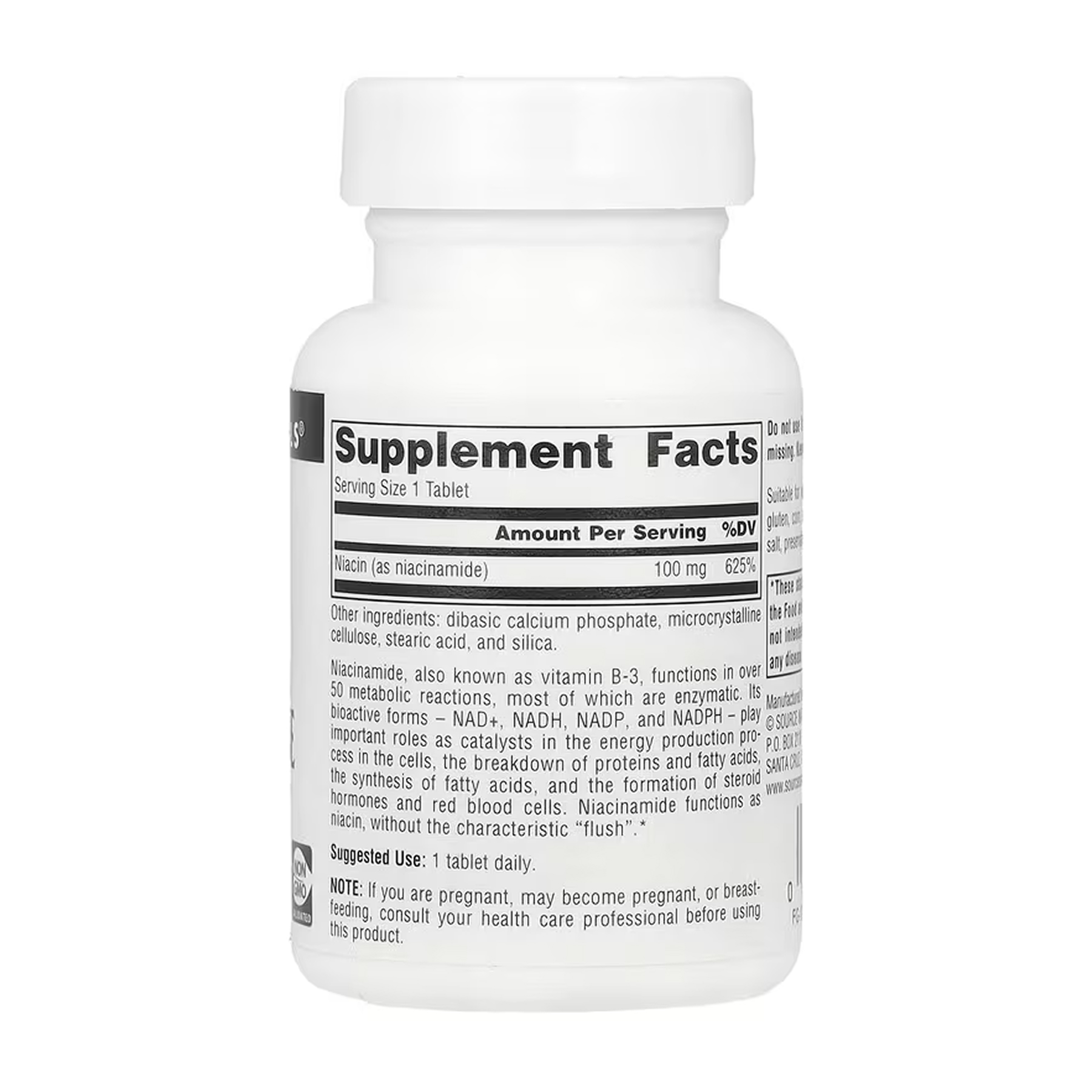 Niacinamide B-3 100 mg - 100 tabs фото2
