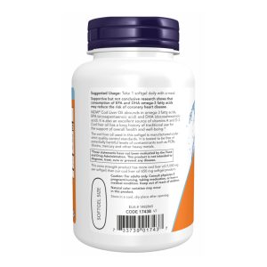 Cod Liver Oil 1000mg - 180 sgels фото3