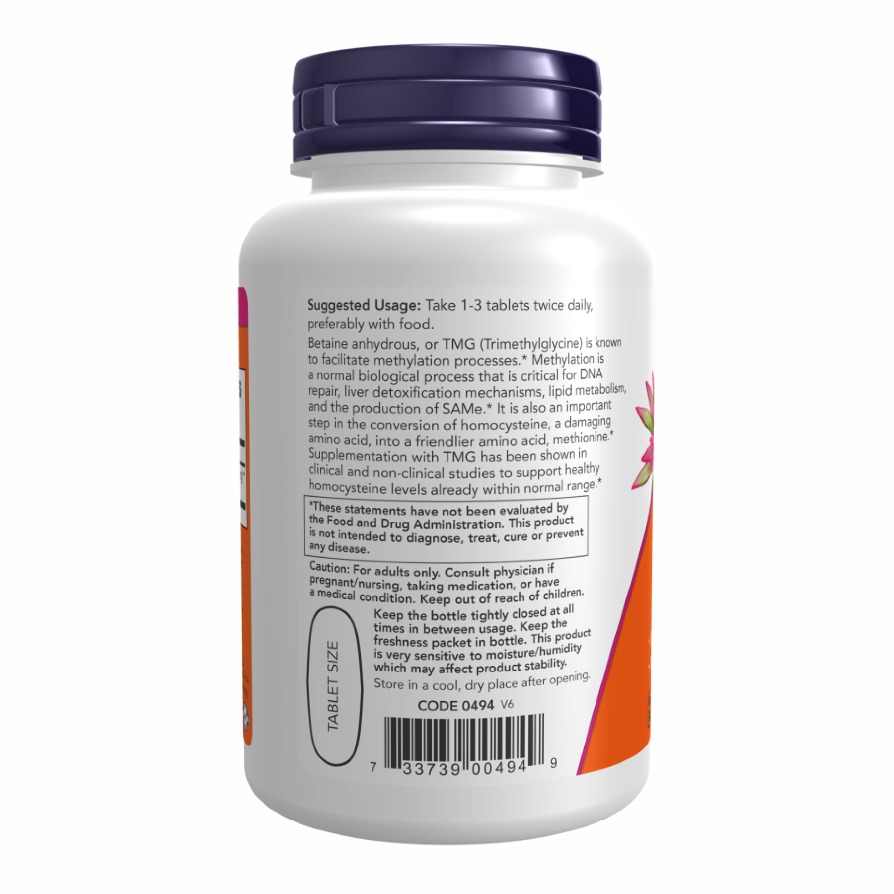 TMG 1000mg - 100 tabs фото3