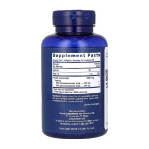 Mega EPA/DHA Omega-3 Fish Oil - 120 softgels фото2