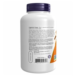 Psyllium Husk 500mg - 200 vcaps фото3