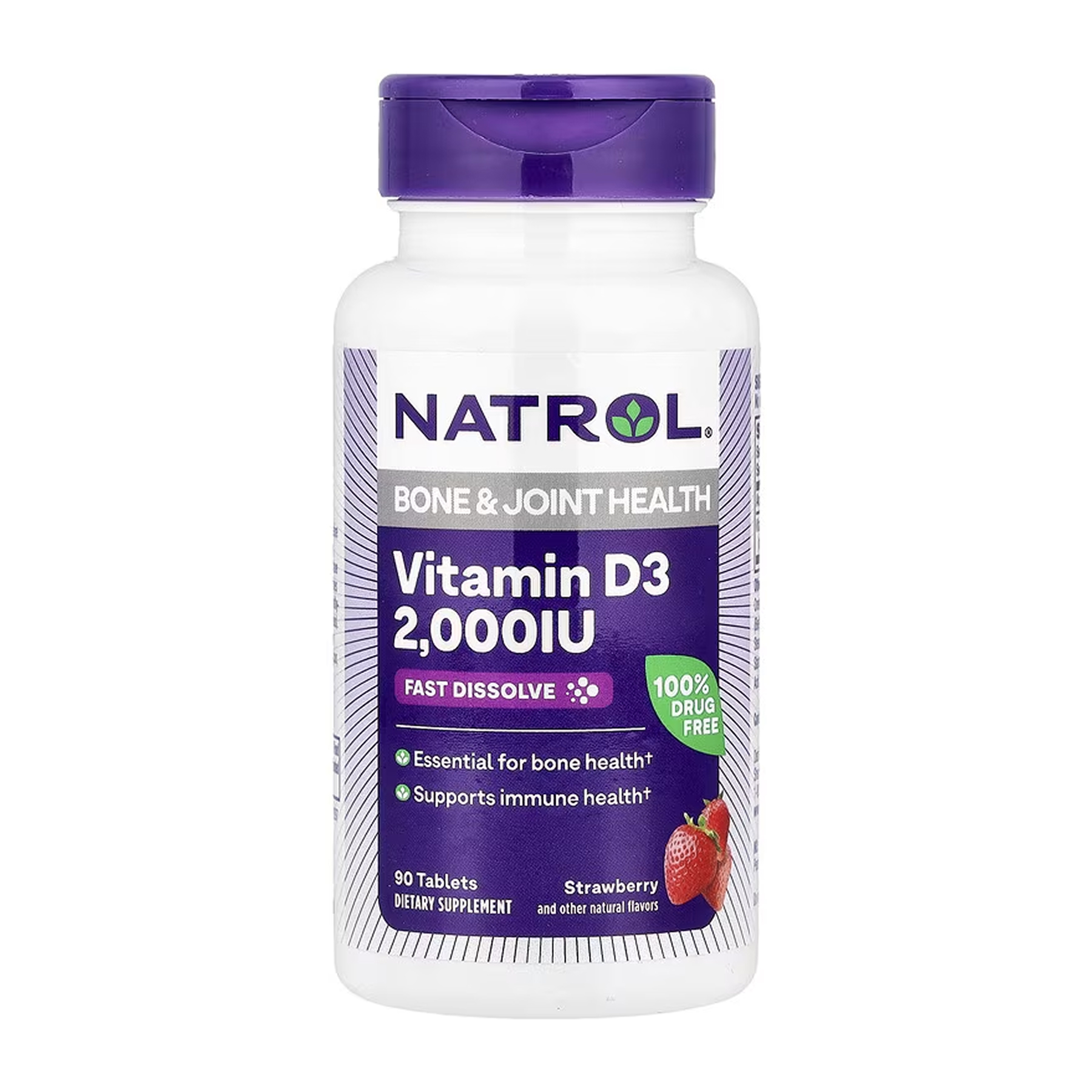 Vitamin D3 2,000 IU Fast Dissolve - 90 tabs фото1