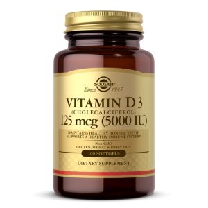 Vitamin D3 Cholecalciferol 125 mcg 5000 IU - 100 softgels фото1