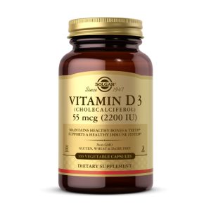 Vitamin D3 (Cholecalciferol) 55 mcg (2200 IU) - 100 vcaps фото1