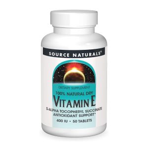 Vitamin E 400 IU D-Alpha Tocopherol - 50 tabs фото1
