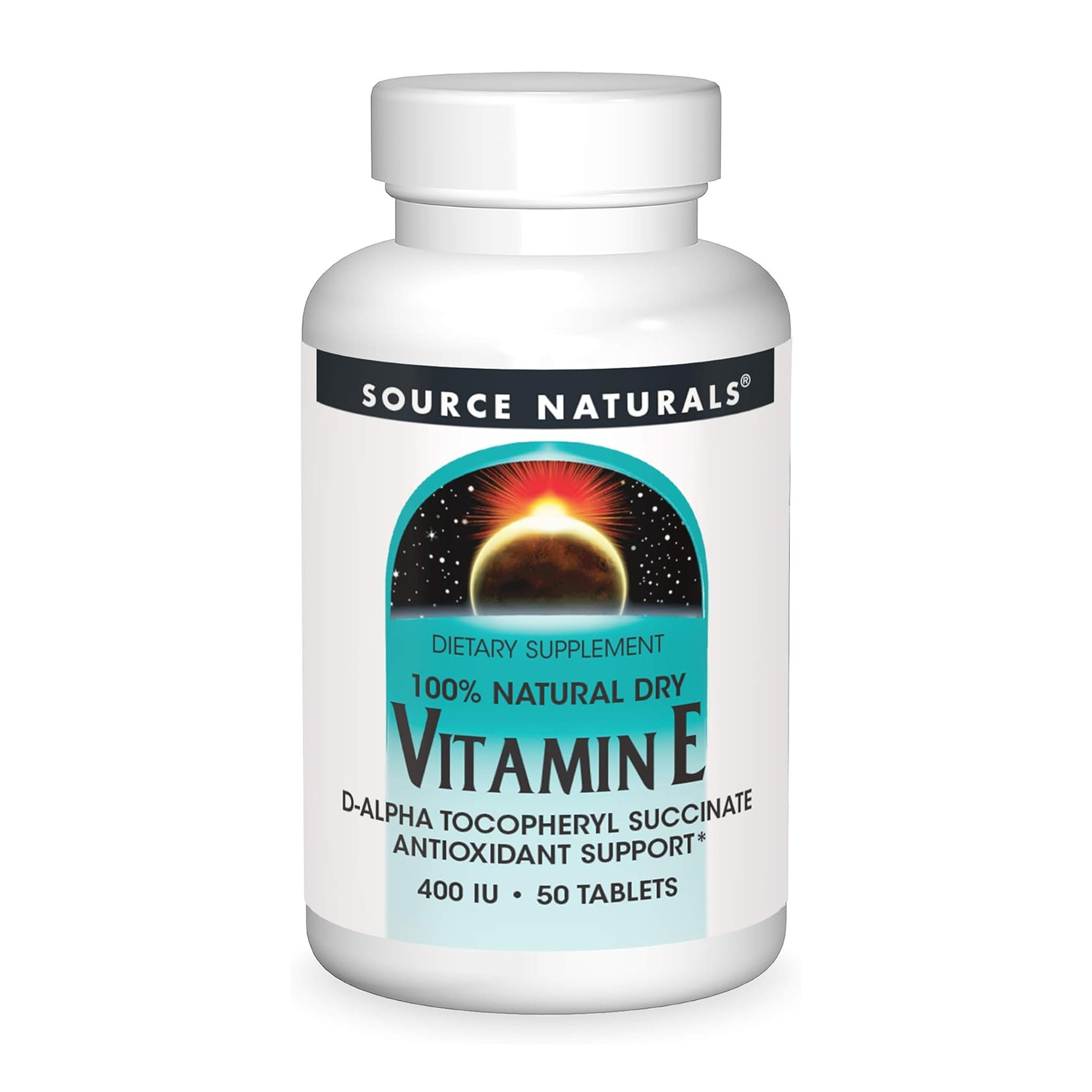 Vitamin E 400 IU D-Alpha Tocopherol - 50 tabs фото1