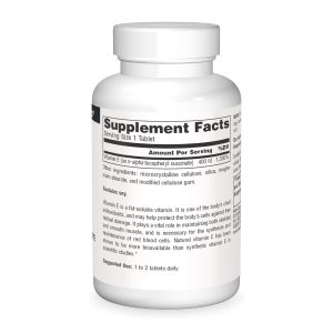 Vitamin E 400 IU D-Alpha Tocopherol - 50 tabs фото2
