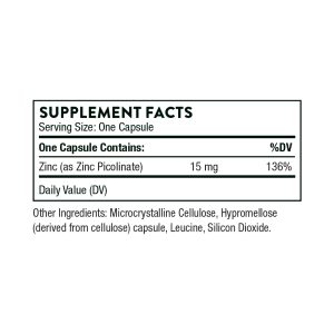 Zinc Picolinate 15 mg - 60 caps фото2