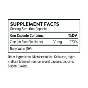 Zinc Picolinate 30 mg - 60 caps фото2