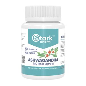 Ashwagandha 1:10 Root Extract 500mg - 60 tabs фото1