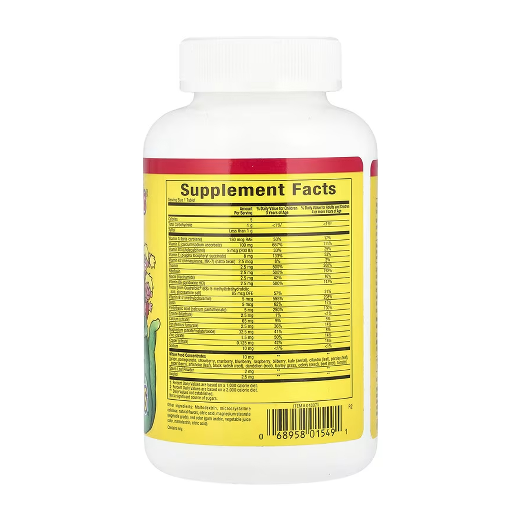 BigFriends Chewable Multivitamin & Minerals - 60 tabs фото2