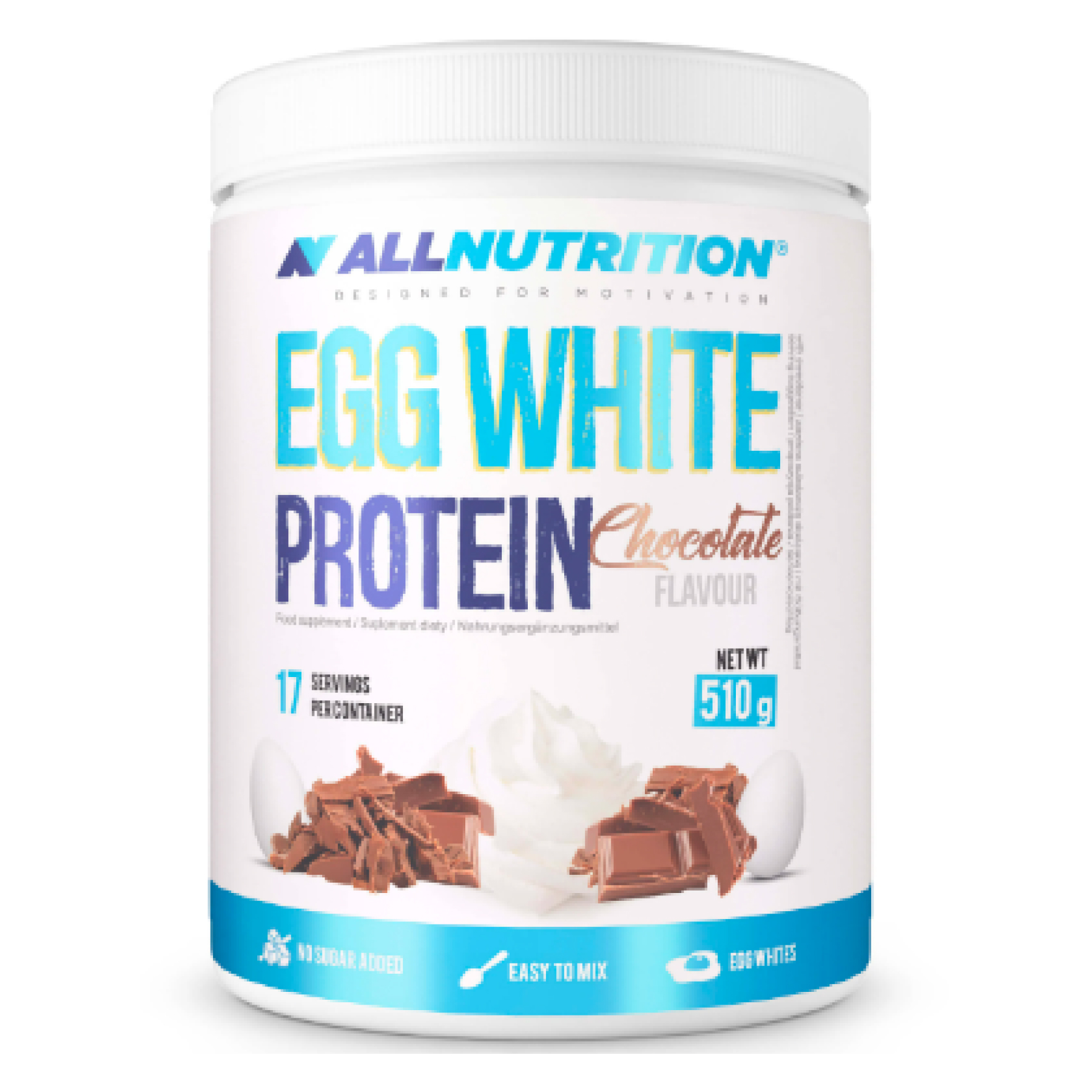 Egg White Protein - 510g Chocolate фото1