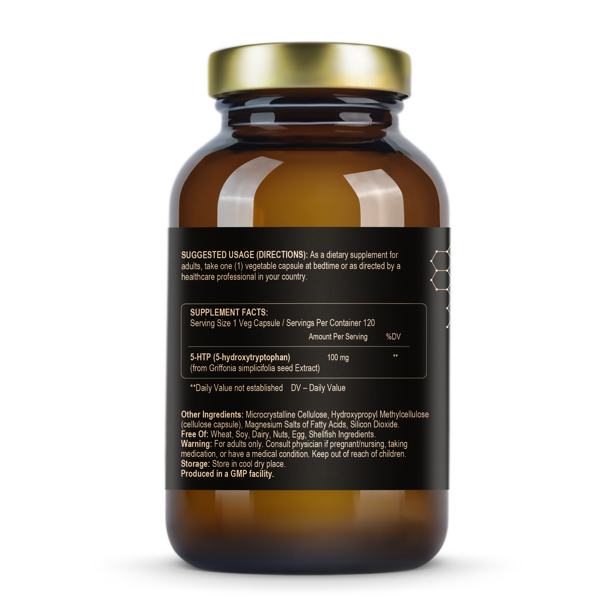 Як приймати 5-HTP 100 mg Fuel Up, опис на етикетці