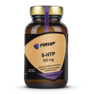Fuel Up 5-HTP 100 mg 60 капсул, фронтальний вид упаковки