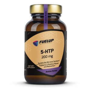Fuel Up 5-HTP 200 mg 60 капсул високе дозування, вигляд спереду