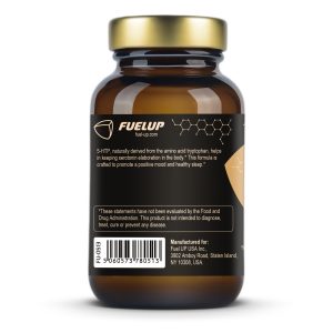 Етикетка зі складом 5-HTP 200 mg Fuel Up 60 vegcaps