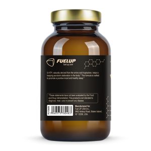 Повний склад 5-HTP 50 mg 180 vegcaps на етикетці Fuel Up